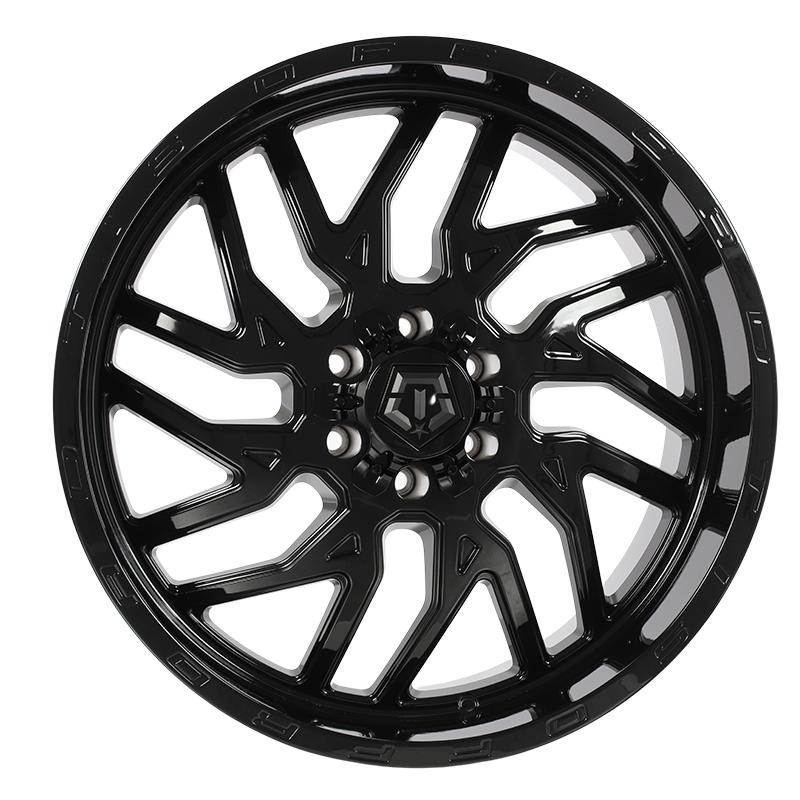 Set of 4 22in Black Alloy Wheel Rims for Mazda Navajo, TWU81D1 6x135 6Lug 22x10 - Bild 5 von 14