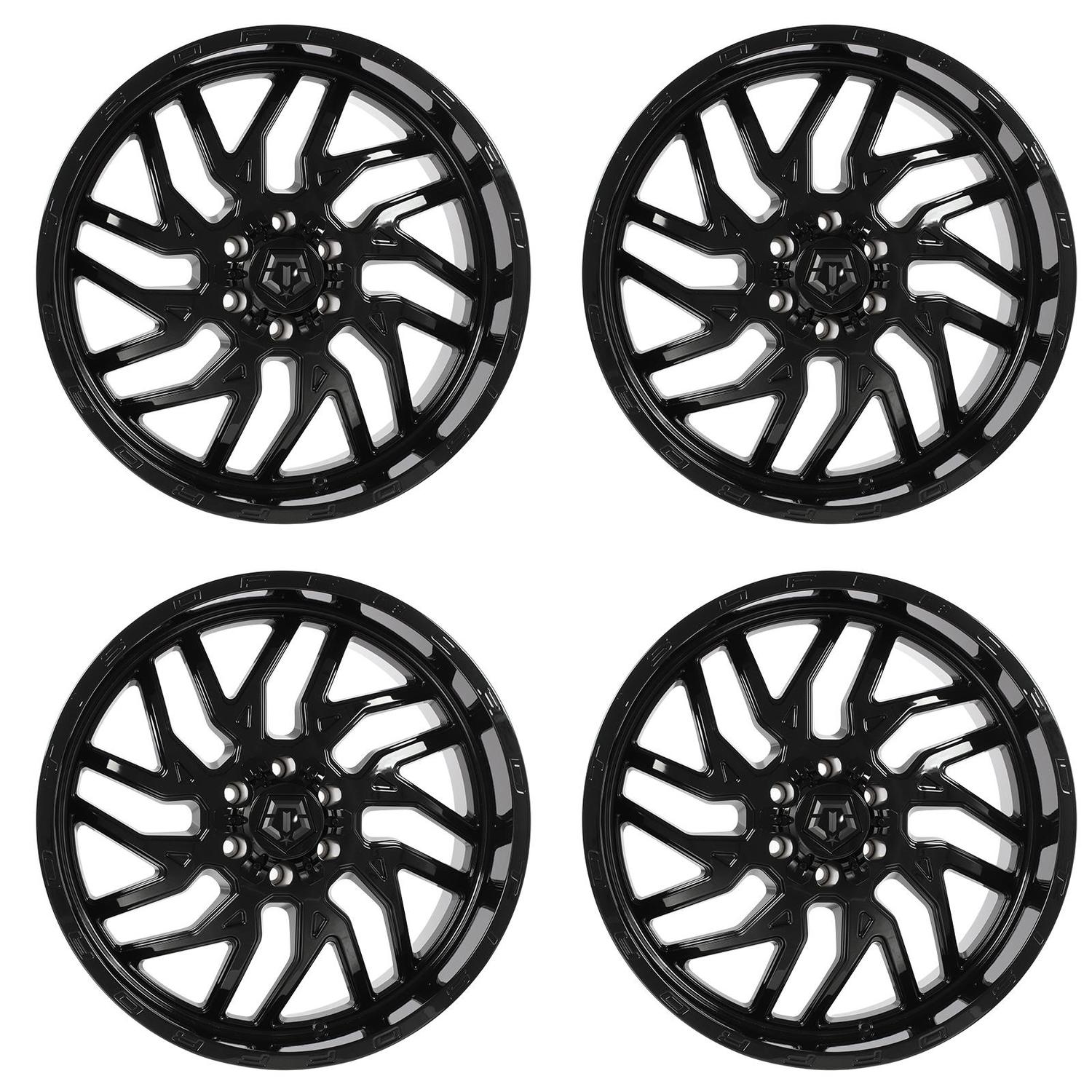 Set of 4 22in Black Alloy Wheel Rims for Mazda Navajo, TWU81D1 6x135 6Lug 22x10 - Bild 1 von 14