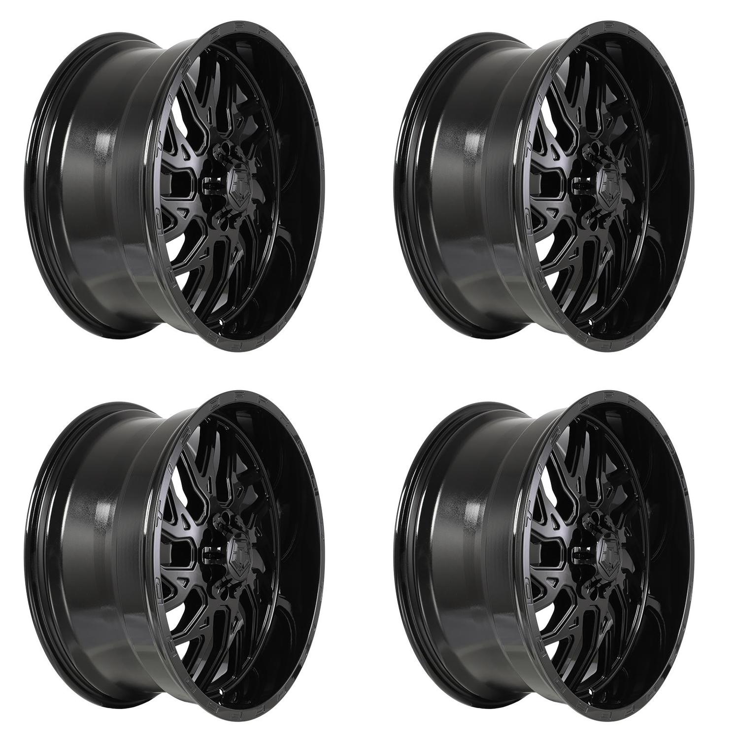 Set of 4 22in Black Alloy Wheel Rims for Mazda Navajo, TWU81D1 6x135 6Lug 22x10 - Bild 3 von 14